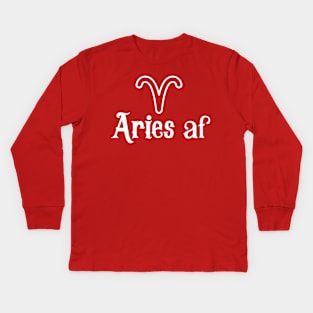 aries af / Aries Symbol Made of CLOR / Aries  / Kids Long Sleeve T-Shirt